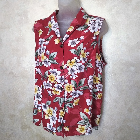Jamaica Bay Tops - Jamaica Bay Sleeveless Blouse EUC 1X